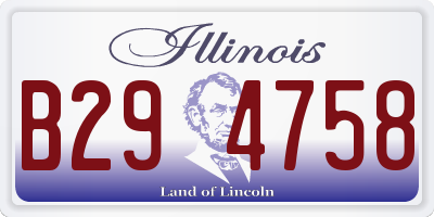 IL license plate B294758