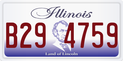 IL license plate B294759