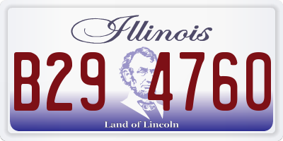 IL license plate B294760