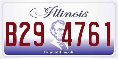 IL license plate B294761