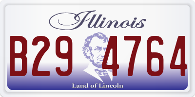 IL license plate B294764