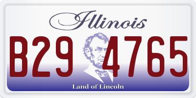 IL license plate B294765