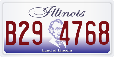 IL license plate B294768