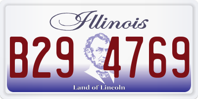IL license plate B294769
