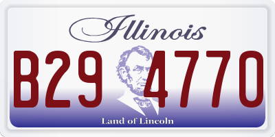 IL license plate B294770