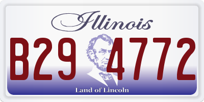 IL license plate B294772