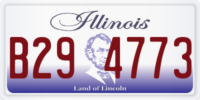 IL license plate B294773