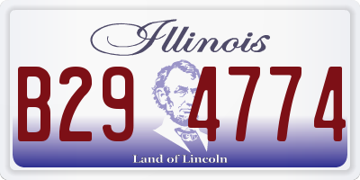 IL license plate B294774