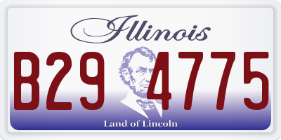 IL license plate B294775