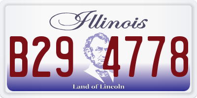 IL license plate B294778