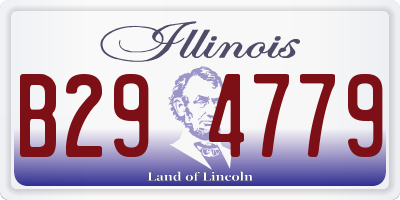 IL license plate B294779