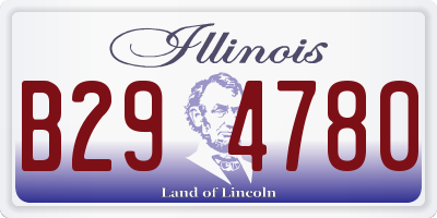 IL license plate B294780