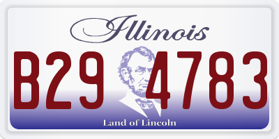 IL license plate B294783