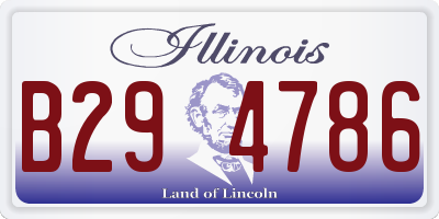IL license plate B294786