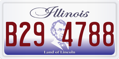 IL license plate B294788