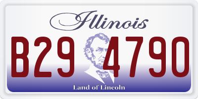 IL license plate B294790
