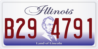 IL license plate B294791