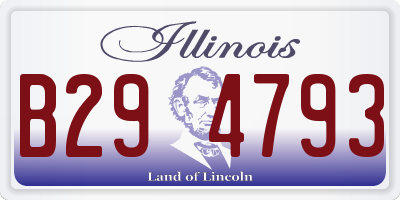 IL license plate B294793