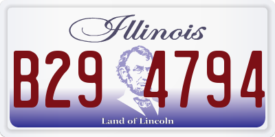 IL license plate B294794