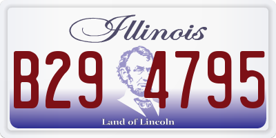 IL license plate B294795