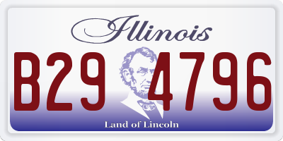 IL license plate B294796