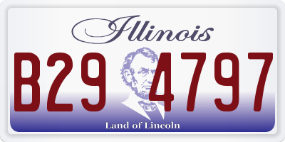 IL license plate B294797
