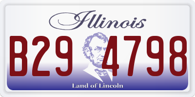 IL license plate B294798