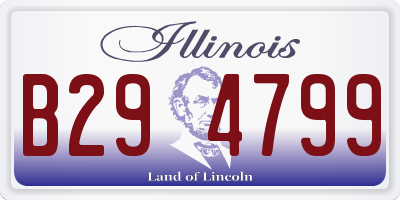 IL license plate B294799