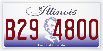IL license plate B294800