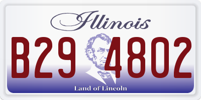 IL license plate B294802