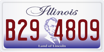 IL license plate B294809