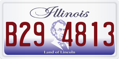 IL license plate B294813