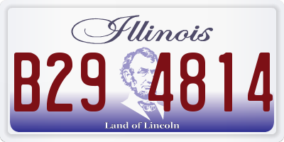 IL license plate B294814
