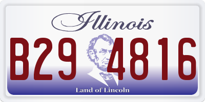IL license plate B294816
