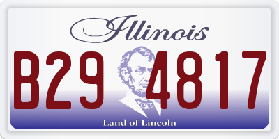 IL license plate B294817