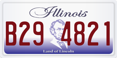 IL license plate B294821