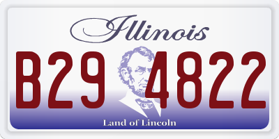 IL license plate B294822
