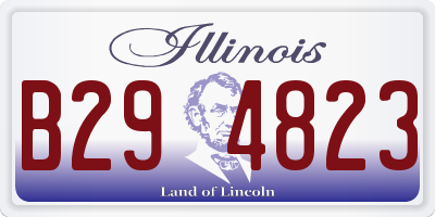 IL license plate B294823