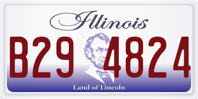 IL license plate B294824