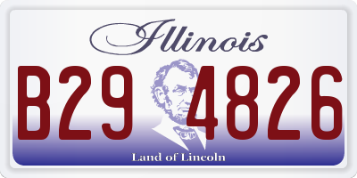 IL license plate B294826