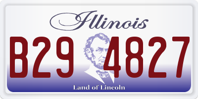 IL license plate B294827