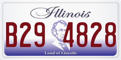 IL license plate B294828