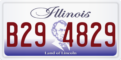 IL license plate B294829