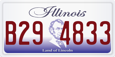IL license plate B294833