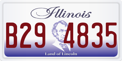 IL license plate B294835