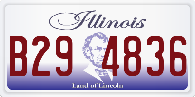 IL license plate B294836