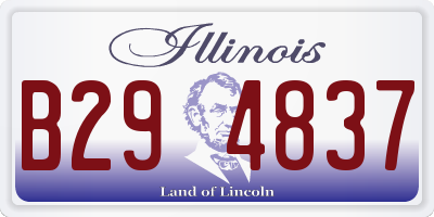 IL license plate B294837
