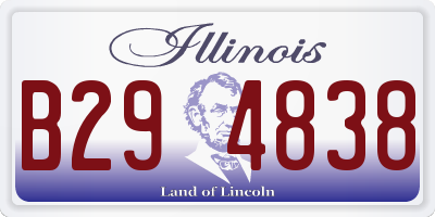 IL license plate B294838
