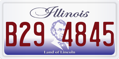 IL license plate B294845