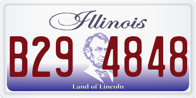 IL license plate B294848